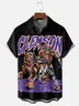 Moisture-wicking American Football Clemson Fun Tigers Chest Pocket Casual Shirt