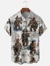 Moisture Wicking Pirate Bigfoot Chest Pocket Hawaiian Shirt