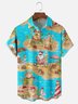 Moisture Wicking Merry Christmas Santa Holiday Chest Pocket Hawaiian Shirt