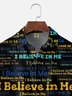 Moisture Wicking I Believe in Me Chest Pocket Hawaiian Shirt