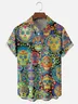 Moisture-wicking Day Of The Dead Skeletons Chest Pocket Casual Shirt