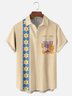 Moisture-wicking Hanukkah Menorah Star of David Chest Pocket Casual Shirt