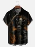 Moisture-wicking Skeleton Raider Football Chest Pocket Casual Shirt
