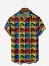 Hardaddy X Anna Lynne Moisture-wicking Cat Multicolor block Chest Pocket Hawalian Shirt