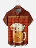 Hardaddy X Eduely Moisture-wicking Beer Sheep Chest Pocket Casual Shirt