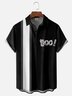 Hardaddy X Eduely Moisture-wicking Halloween Ghost Chest Pocket Bowling Shirt
