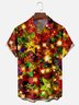 Moisture-wicking Christmas Decorations Lights Chest Pocket Casual Shirt