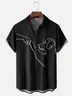 Tall Size Moisture-wicking Love Dog Chest Pocket Casual Shirt