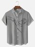Big Size Moisture-wicking Love Dog Chest Pocket Casual Shirt