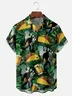 Moisture-Wicking Bigfoot Beer Taco Chest Pocket Hawaiian Shirt