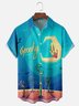 Moisture-Wicking Zombie Hand Chest Pocket Hawaiian Shirt