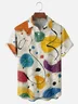 Moisture-wicking Fun Abstract Art Texture Chest Pocket Casual Shirt
