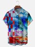 Hardaddy X Clemens Niewoehner Moisture-wicking Geomatric Chest Pocket Casual Shirt
