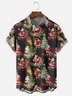 Moisture Wicking Merry Christmas Santa Chest Pocket Hawaiian Shirt