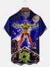 Moisture-wicking Christmas Santa Claus Griswold Chest Pocket Casual Shirt