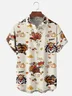 Moisture Wicking Thanksgiving Funny Turkey Chest Pocket Hawaiian Shirt
