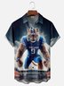 Moisture-wicking American Football Kentucky Art Wildcats Chest Pocket Casual Shirt