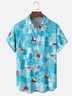 Moisture-wicking Christmas Tree Chest Pocket Casual Shirt