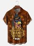 Moisture Wicking Thanksgiving Turkey Breast Pocket Hawaiian Shirt