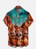 Moisture-wicking Day of the Dead Skull Art Chest Pocket Casual Shirt