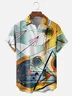 Hardaddy x Clemens Niewoehner Moisture-wicking Abstract Geometric Art Chest Pocket Casual Shirt