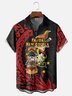 Moisture-wicking Christmas Santa Claus Papua New Guinea Chest Pocket Casual Shirt