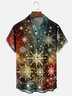 Moisture Wicking Merry Christmas Snowflake Chest Pocket Hawaiian Shirt