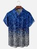 Moisture-wicking Retro Disco Gradient Color Chest Pocket Party Shirt