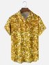 Moisture-wicking Retro 90s Disco Glitter Print Chest Pocket Party Shirt