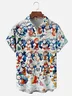 Moisture Wicking Merry Christmas Snowman Chest Pocket Hawaiian Shirt