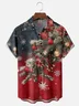Moisture Wicking Merry Christmas Chest Pocket Hawaiian Shirt