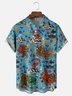 Moisture-wicking Christmas Bigfoot Chest Pocket Casual Shirt