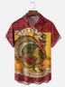 Moisture-wicking Thanksgiving Turkey Vintage Chest Pocket Casual Shirt