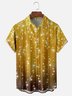 Moisture-wicking Party Gold Glitter Art Fun Chest Pocket Casual Shirt