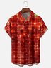 Moisture-wicking Party Red Sparkling Fantasy Chest Pocket Casual Shirt