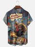 Moisture Wicking Thanksgiving Chef Turkey Breast Pocket Hawaiian Shirt