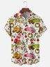 Moisture-Wicking Christmas Cars Christmas Tree Candy Cane Chest Pocket Hawaiian Shirt