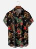 Moisture-wicking Christmas Bigfoot Christmas Tree Chest Pocket Casual Shirt