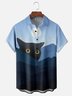 Hardaddy X Boby Berto Moisture-wicking Cat Chest Pocket Casual Shirt