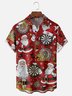 Moisture Wicking Santa Claus Darts Chest Pocket Holiday Shirt