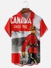 Moisture-wicking Canada Royal Canadian Mounted Police Art Chest Pocket Casual Shirt