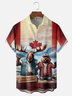 Moisture Wicking Canadian Culture Beaver Elk Chest Pocket Hawaiian Shirt