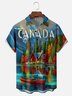 Moisture-wicking Canadian Maple Leaf Chest Pocket Casual Shirt