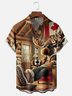 Moisture-wicking Canadian Elk Maple Leaf Chest Pocket Casual Shirt