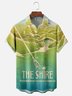 Moisture-wicking The Shire Home Middle Earth Wizard Journey Chest Pocket Casual Shirt
