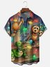 Moisture Wicking Merry Christmas Slinky Dog and Rex Chest Pockets Hawaiian Shirt