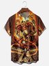 Moisture-wicking Fantasy Dragon Wizard Magic Chest Pocket Casual Shirt