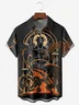 Moisture-wicking Fantasy Dragon Magic Chest Pocket Casual Shirt
