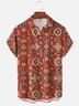Moisture-wicking Retro Ethnic Chest Pocket Casual Shirt