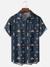 Moisture-wicking Retro Classic Game Universe Chest Pocket Casual Shirt